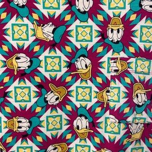 LuLaRoe Women's Disney Donald Duck Carly Dress Multicolor Print 3X